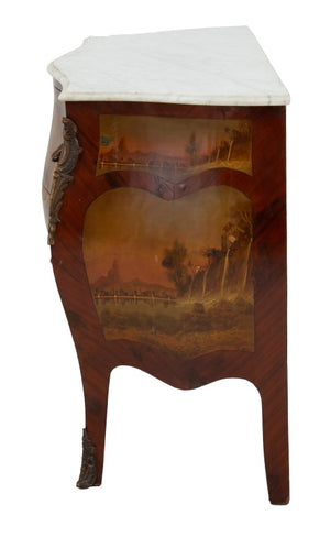 Louis XV Style Painted Kingwood Bombe Commode (9690232455475)