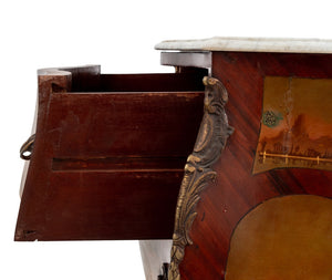 Louis XV Style Painted Kingwood Bombe Commode (9690232455475)