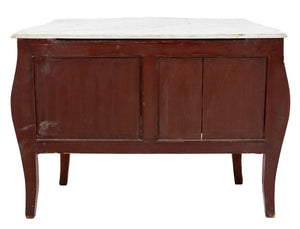 Louis XV Style Painted Kingwood Bombe Commode (9690232455475)