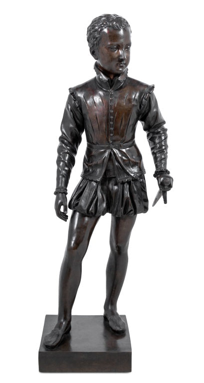 Francois Bosio "Henry IV" Patinated Bronze