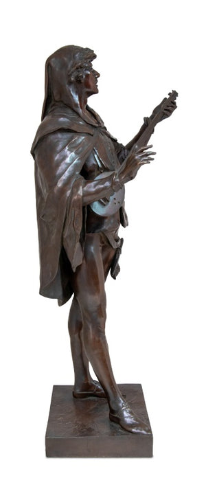 Emile Picault "Joueur de Luth" Patinated Bronze (9644304728371)