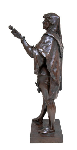 Emile Picault "Joueur de Luth" Patinated Bronze (9644304728371)