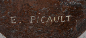 Emile Picault "Joueur de Luth" Patinated Bronze (9644304728371)