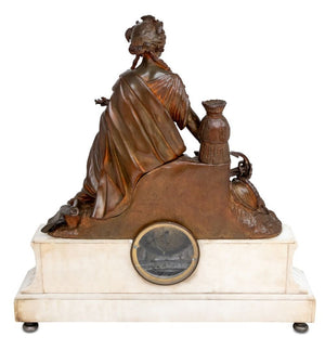 Napoleon III Bronze & Marble Figural Clock, 1870 (9892987666739)