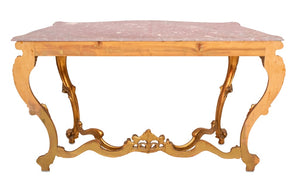Louis XV Style Giltwood and Marble Console Table (9647850783027)