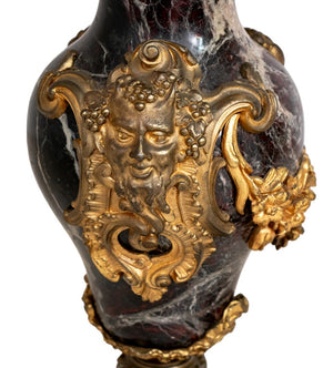 Pair of Louis XV Style Ormolu Mounted Marble Candelabras (9647849865523)