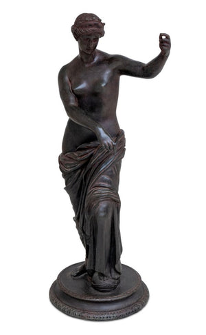 Italian Venus of Capua Patinated Bronze Sculpture
