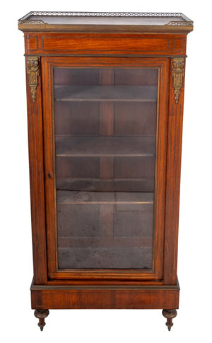 Louis XVI Style Kingwood and Brass Inlay Vitrine (9678861402419)
