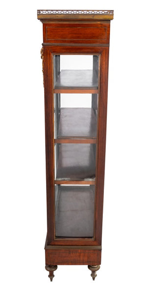 Louis XVI Style Kingwood and Brass Inlay Vitrine (9678861402419)