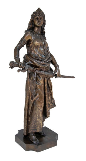 Charles Levy "Salome" Patinated Bronze Sculpture (9638256509235)