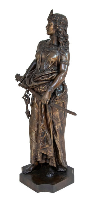 Charles Levy "Salome" Patinated Bronze Sculpture (9638256509235)