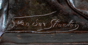 Georges Van der Straeten "The Harpist" Bronze (9638269321523)