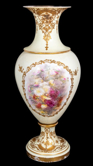 Sevres White Ground Ovoid Porcelain Vase (9635815588147)