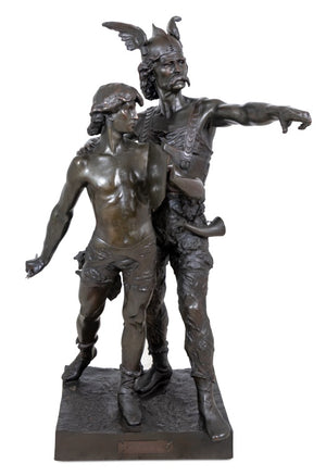 Emile Laporte "King of the Gauls and Son" Bronze (9634360230195)