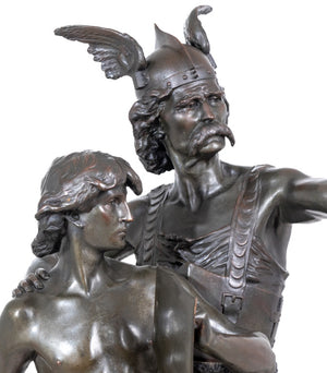 Emile Laporte "King of the Gauls and Son" Bronze (9634360230195)