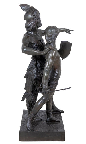 Emile Laporte "King of the Gauls and Son" Bronze (9634360230195)