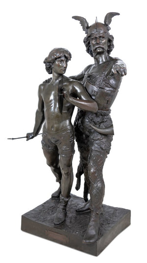 Emile Laporte "King of the Gauls and Son" Bronze (9634360230195)