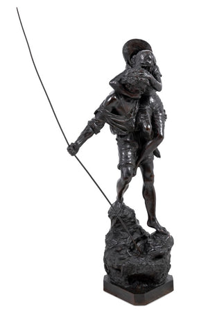 Ettore Ximenes "The Pilgrims" Bronze Sculpture (9635596697907)