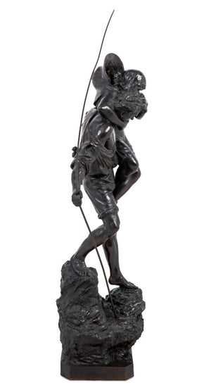 Ettore Ximenes "The Pilgrims" Bronze Sculpture (9635596697907)