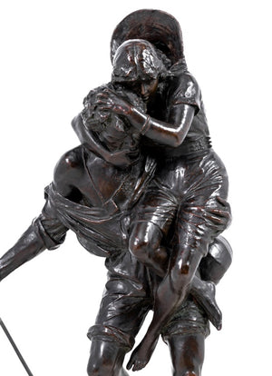 Ettore Ximenes "The Pilgrims" Bronze Sculpture (9635596697907)