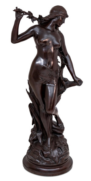 Edouard Drouot "Daphne" Bronze Sculpture (9634370650419)