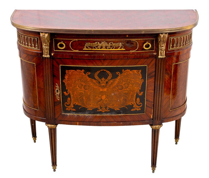 Louis XVI Style Gilt Metal and Kingwood Commode