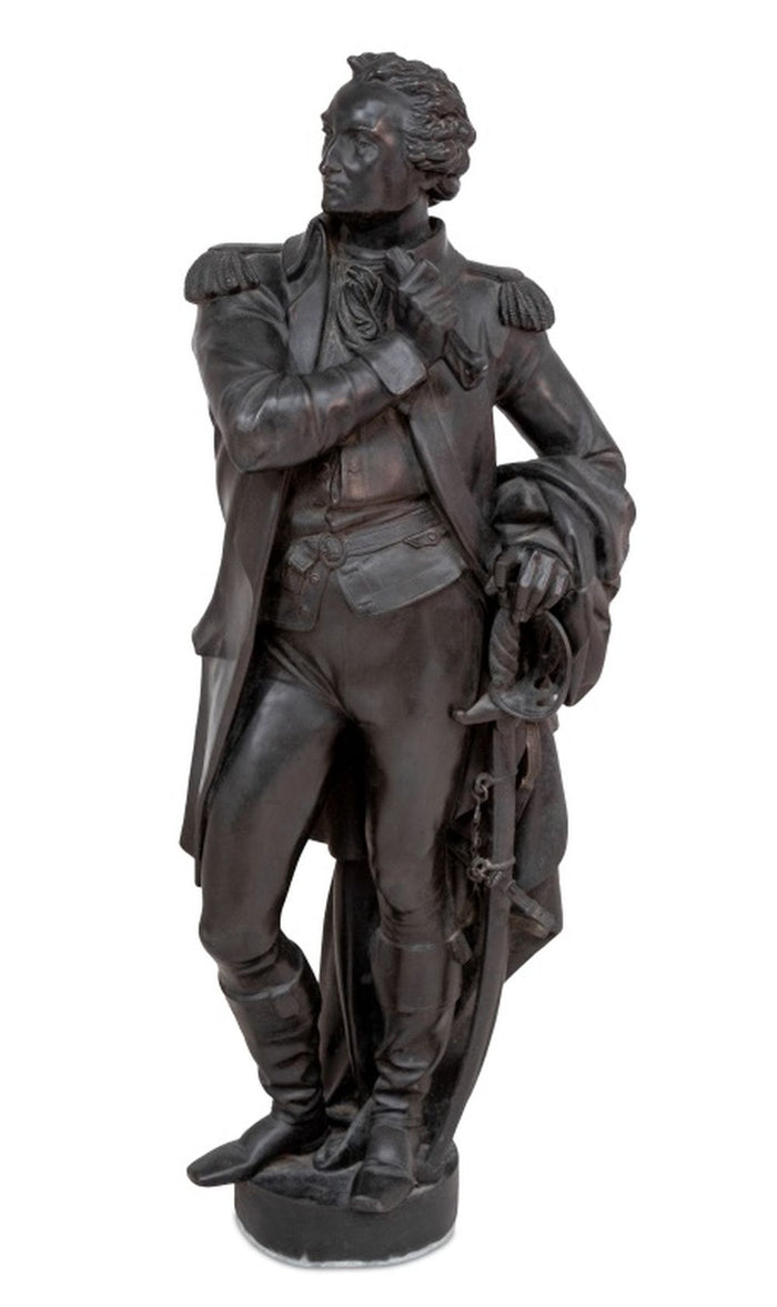 French Spelter Statue of a General