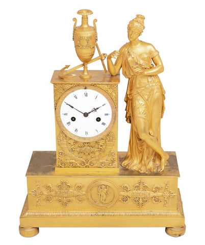 Charles X Ormolu Figural Clock