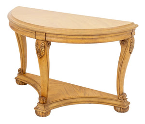 Louis XV Style Limed Oak Console Table (9842574360883)
