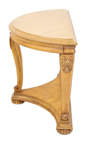 Louis XV Style Limed Oak Console Table (9842574360883)