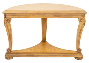 Louis XV Style Limed Oak Console Table (9842574360883)
