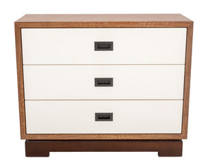Altura Cerused Wood Chest of 3 Drawers (9680073228595)