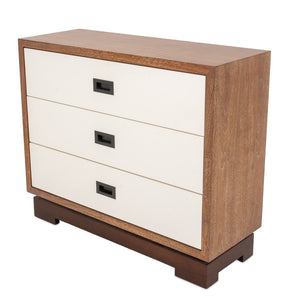 Altura Cerused Wood Chest of 3 Drawers (9680073228595)