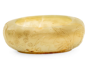 Chinese Carved Jade Brush Washer (9620397130035)
