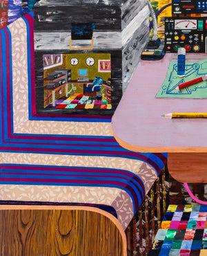 Jeremy Couillard "Control Room" Oil on Canvas (9618808078643)
