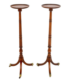 Pair of George III Mahogany Torchieres (9762785788211)