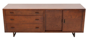 Mid-Century Modern Style Stained Wood Sideboard (9735636484403)