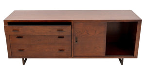 Mid-Century Modern Style Stained Wood Sideboard (9735636484403)