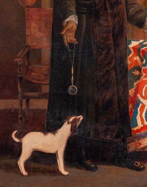 Italian School "The Antiquarian" Oil on Canvas (9678896267571)