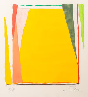 Larry Zox Abstract Composition in Yellow Porchoir (9617871536435)