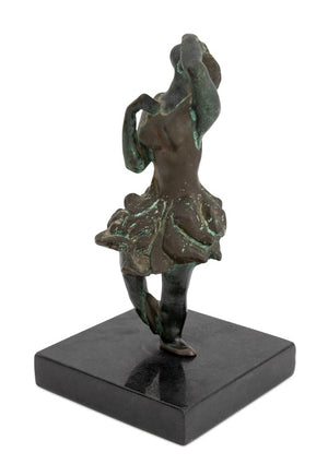 Illegibly Signed Ballerina Bronze Sculpture, 1988 (9771767890227)