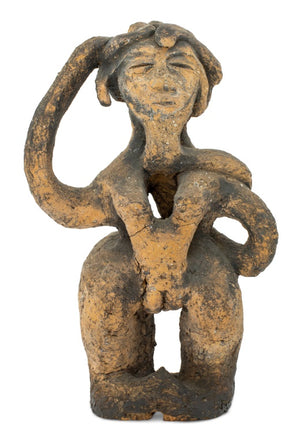 Folk Art Abstract Female Figure Terracotta Statue (9771774345523)