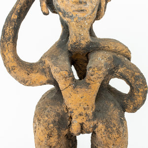 Folk Art Abstract Female Figure Terracotta Statue (9771774345523)