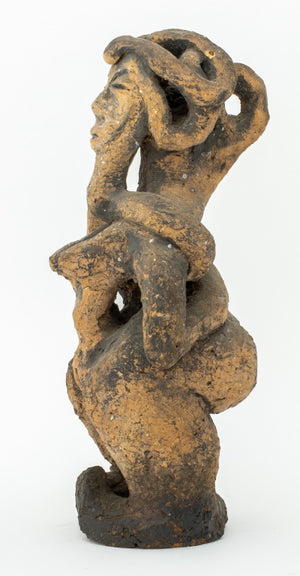 Folk Art Abstract Female Figure Terracotta Statue (9771774345523)