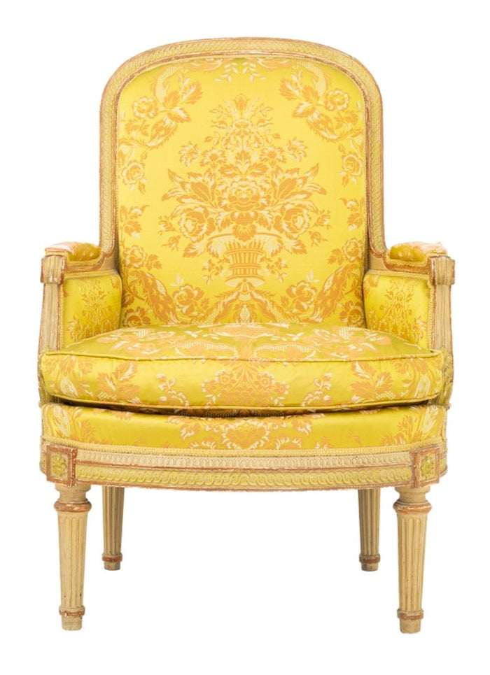 Louis XVI Style Painted Bergere, 19th C.