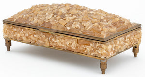 Crystal Encrusted Brass Covered Table Box (9802367074611)