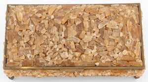 Crystal Encrusted Brass Covered Table Box (9802367074611)