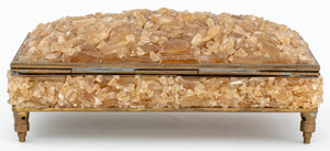 Crystal Encrusted Brass Covered Table Box (9802367074611)