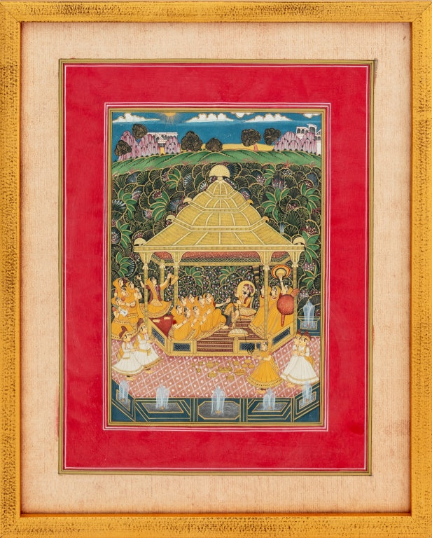 Persian Illuminated Miniature Gouache on Paper