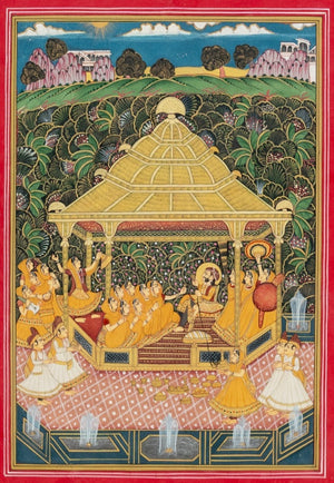 Persian Illuminated Miniature Gouache on Paper (9802439098675)